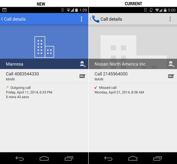 Google, Android, Dialer