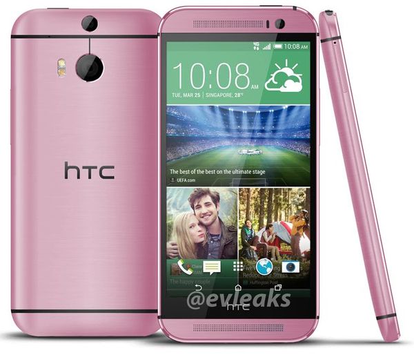 HTC One (M8) kommt auch in Pink