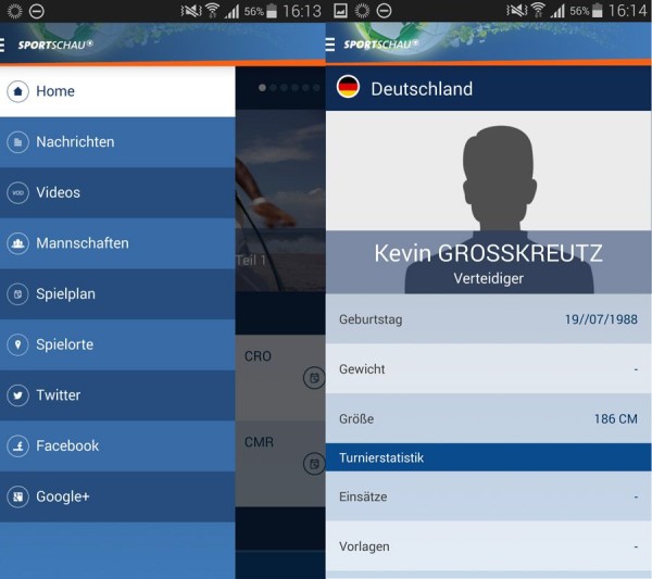 Sportschau FIFA WM App für Android erschienen