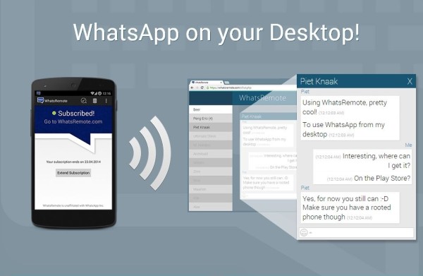WhatsRemote: WhatsApp am PC nutzen