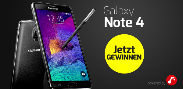 Gewinne ein Samsung Galaxy Note 4!