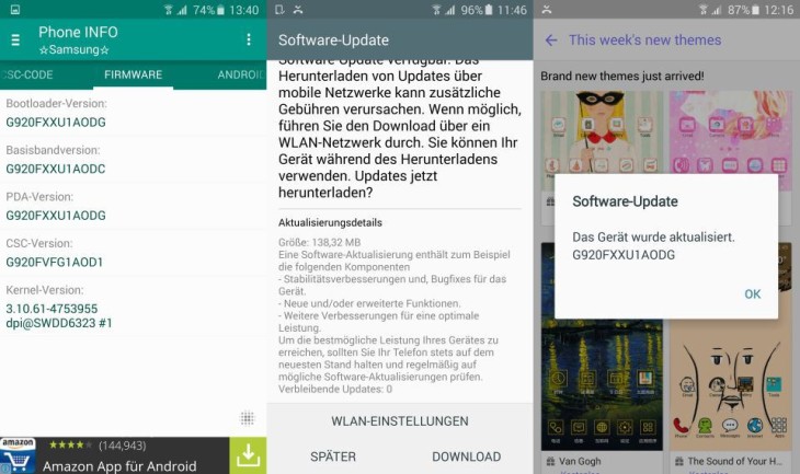 Samsung Galaxy S6 Update