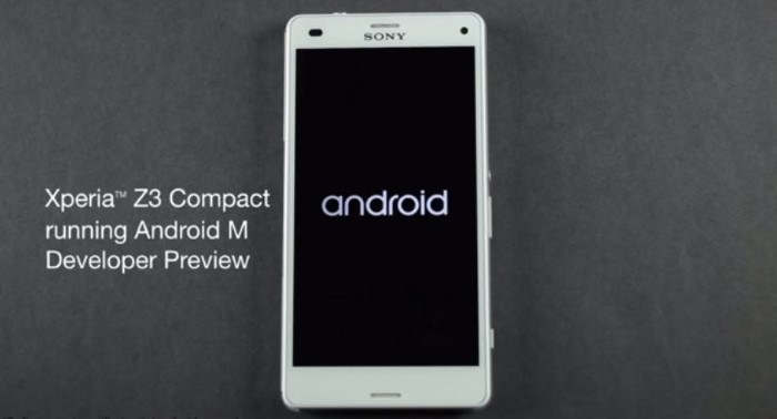 Sony Android M Preview