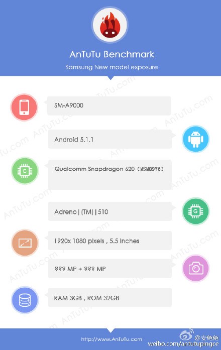 Samsung Galaxy A9 Android Smartphone