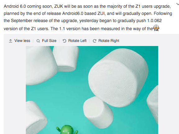 ZUK Z1 Android Smartphone