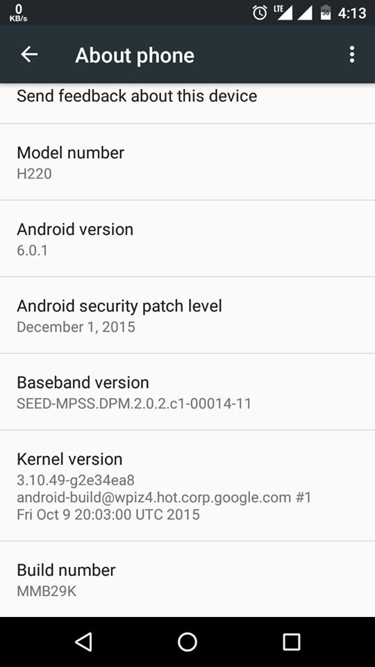 Android 6.0.1 Marshmallow