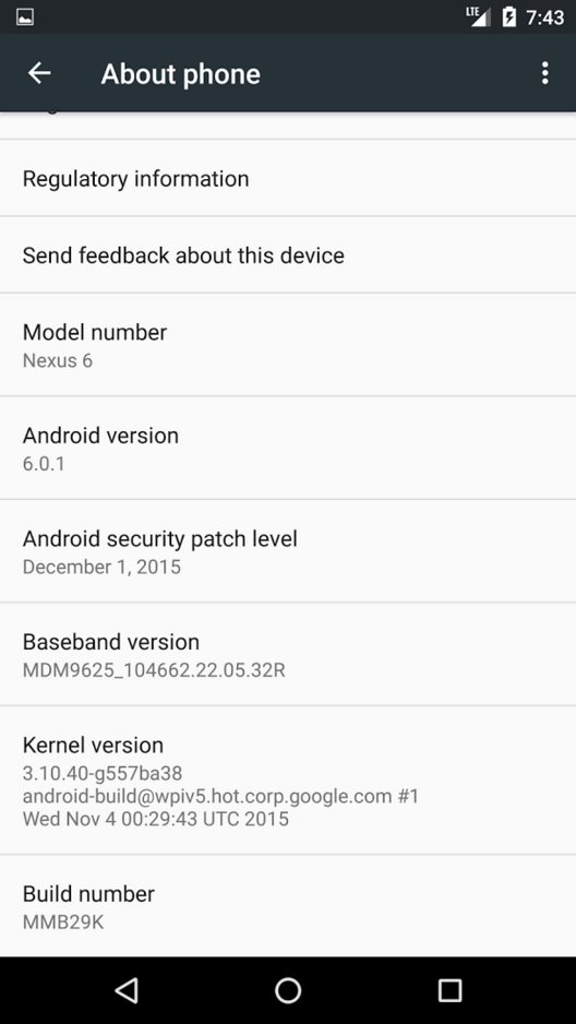 Android 6.0.1 Marshmallow