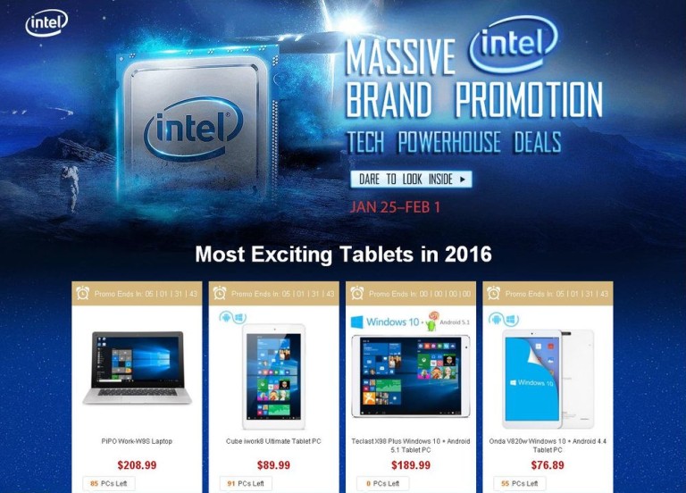 Große Intel-Promotion-Aktion bei GearBest [Sponsored]