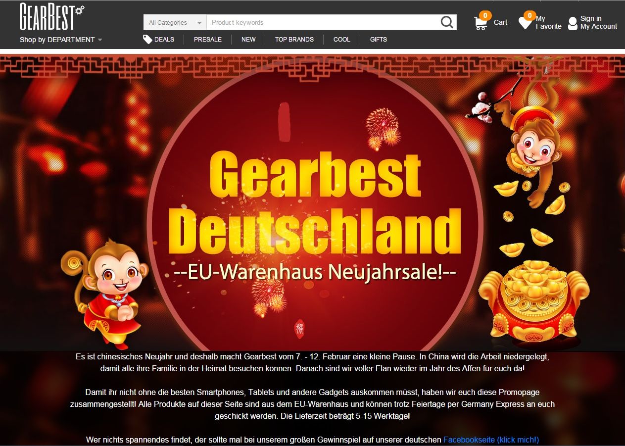GearBest Promo Aktion