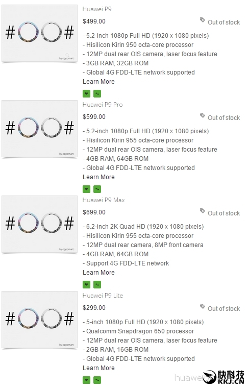 Huawei P9 Android Smartphone