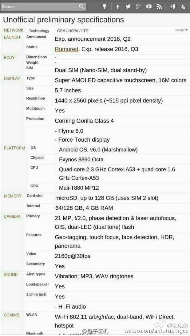 Meizu Pro 6 Android Smartphone