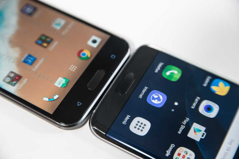 HTC 10 und Samsung Galaxy S7 Android Smartphones