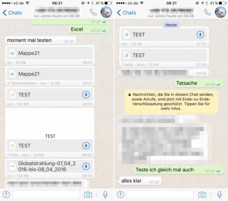 WhatsApp: Unterstützung für neue Dateiformate verfügbar