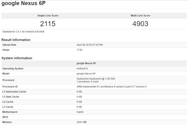 Nexus 6P Upgrade mit Snapdragon 820 und 4 GB RAM aufgetaucht