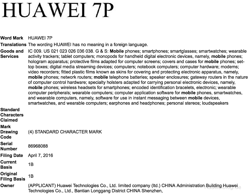 Huawei 7P Android Smartphone Tablet