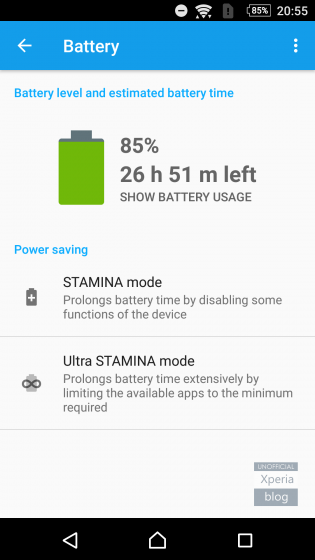 STAMINA-Mode in neuester Sony Xperia Android 6.0 Beta verfügbar
