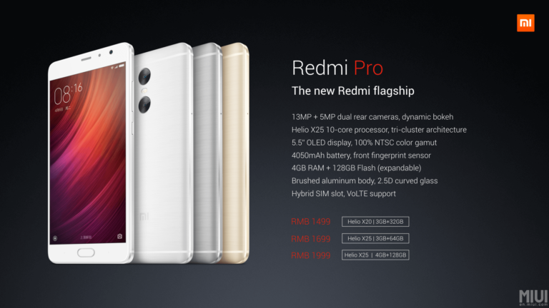 Xiaomi Redmi Pro offiziell vorgestellt