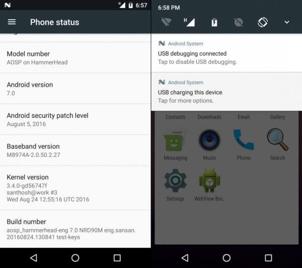 Nexus 5 Android 7.0 Nougat-ROM verfügbar