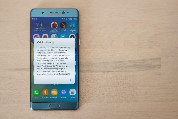 Samsung Galaxy Note 7 Android Smartphones