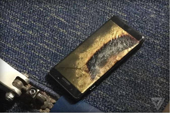 Samsung Galaxy Note 7: Austauschgerät fängt im Flugzeug Feuer