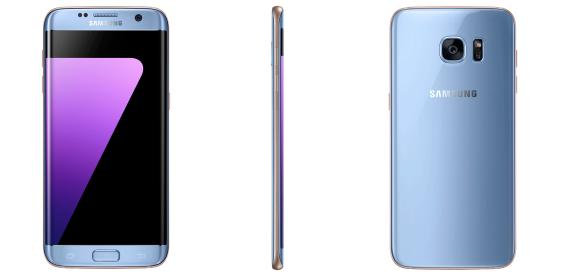 Samsung Galaxy S7 edge Blue Coral Android Smartphone