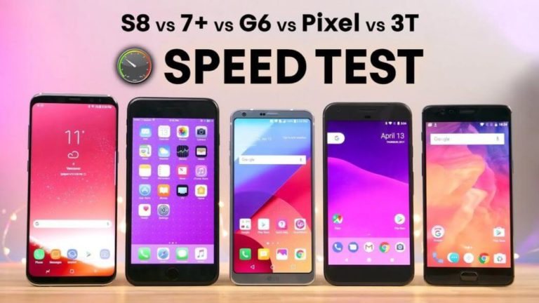 Samsung Galaxy S8 vs. LG G6 vs. OnePlus 3T vs. Pixel im Speed-Test [Video]