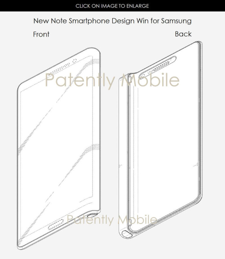Samsung Galaxy Note 8: Zeigt ein Design-Patent das Smartphone?