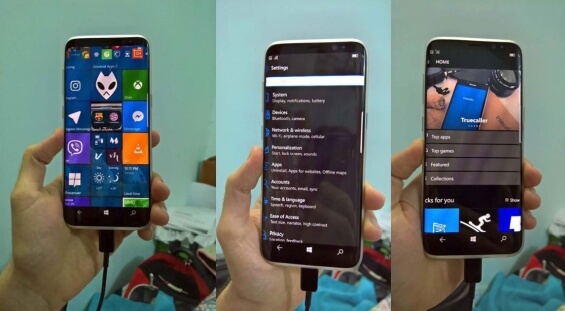 Samsung Galaxy S8 Windows 10 Mobile Smartphone