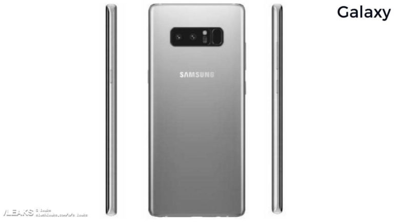 Samsung Galaxy Note 8 in Silber geleakt