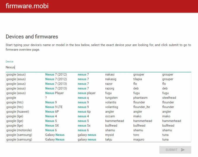 Chainfire Android Datenbank