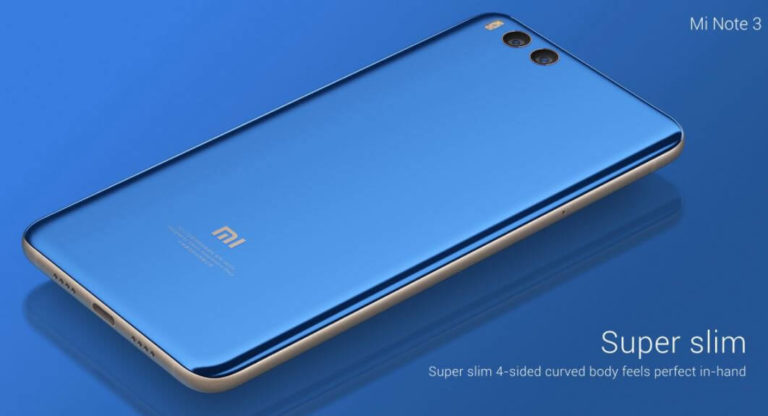 Xiaomi Mi Note 3 Android Smartphone