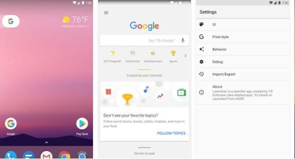 Lawnchair Launcher Android App