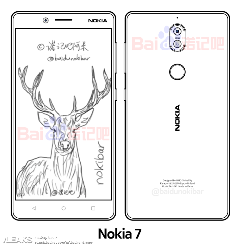 Nokia 7 Design-Zeichnungen aufgetaucht