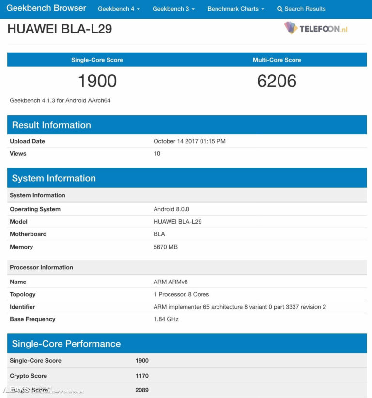 Huawei Mate 10 Pro Android Smartphone