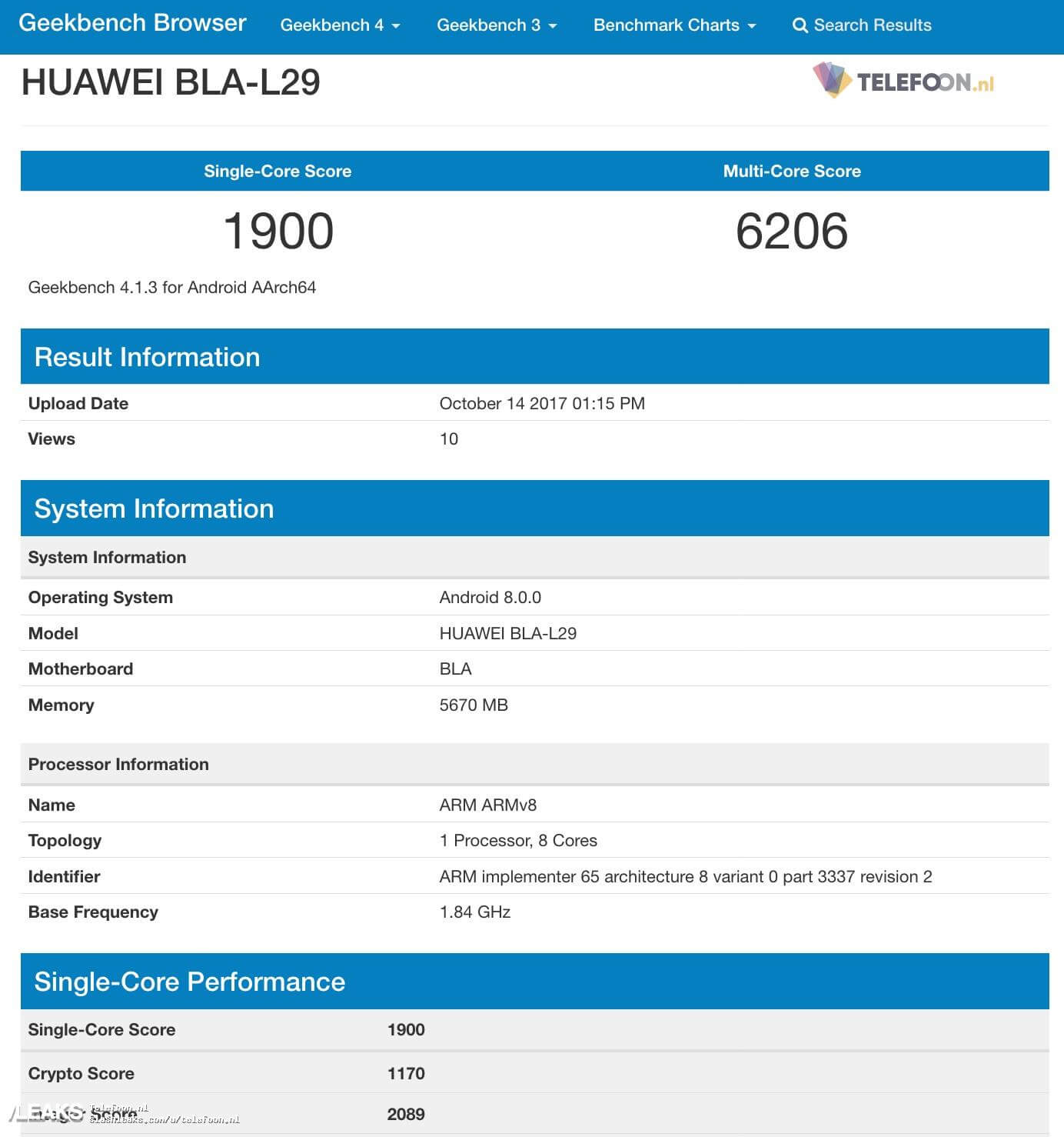 Huawei Mate 10 Pro Android Smartphone