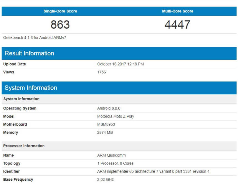 Moto Z Play Android Smartphone