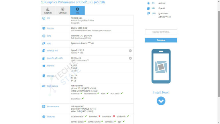 OnePlus 5T Android Smartphone