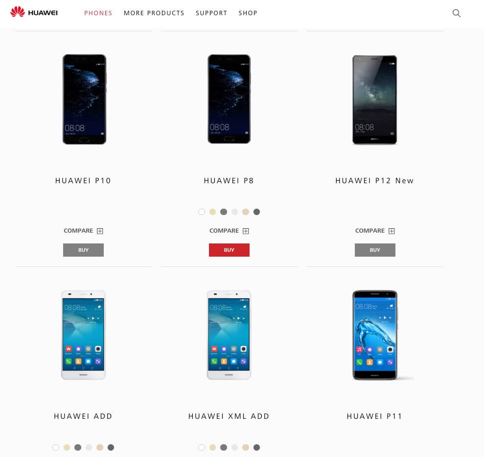 Huawei P11 und Huawei P12 Android Smartphone