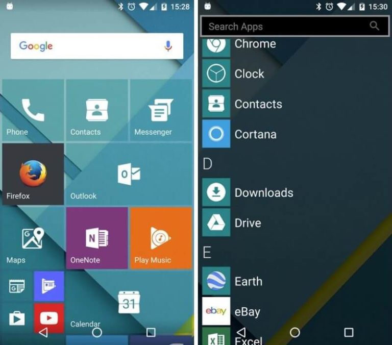 Launcher 10 bringt Windows-Kacheln auf das Android Smartphone