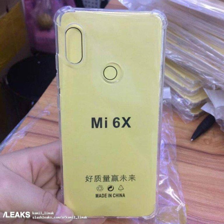 Xiaomi Mi 6X Rückseiten-Cover und Schutzhüllen bestätigen Design