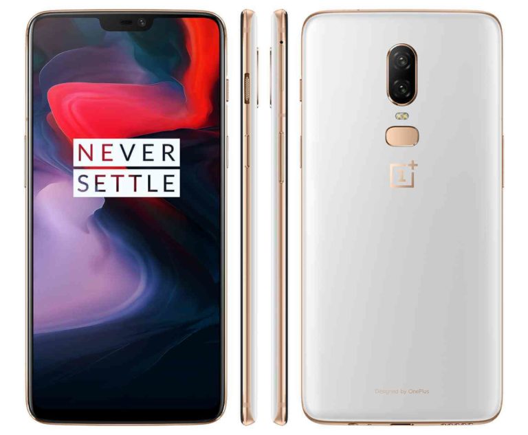 OnePlus 6 Silk White Pressebild