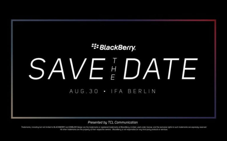 BlackBerry lädt am 30. August zur IFA 2018 Pressekonferenz