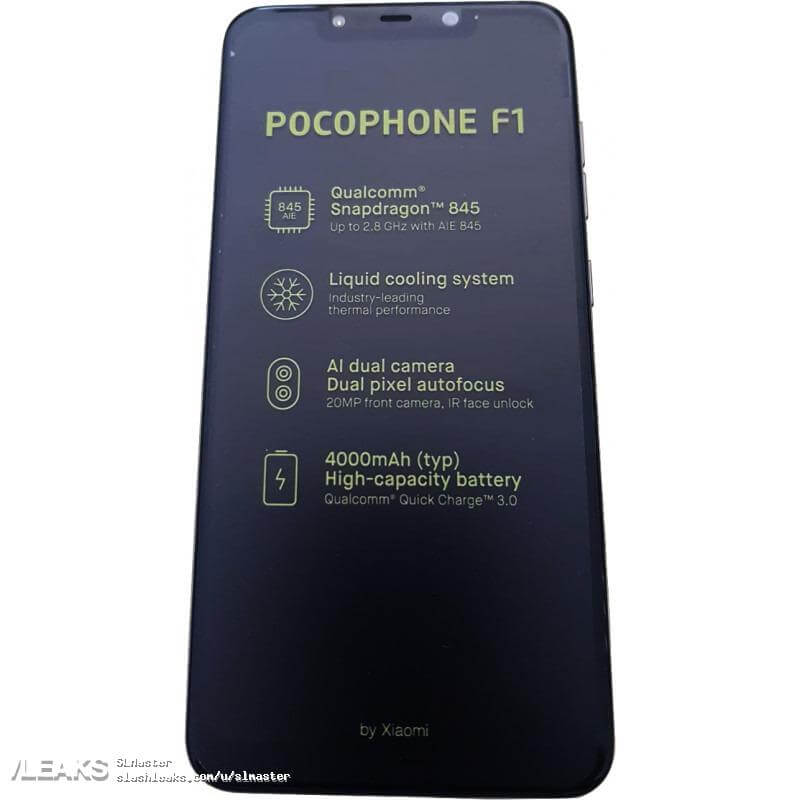 Xiaomi Pocophone F1 Spezifikationen
