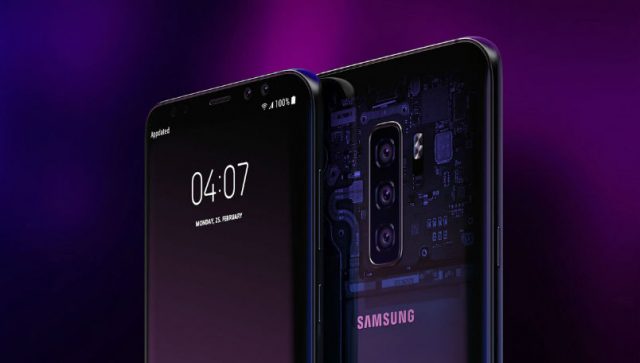 Samsung Galaxy S10 transparente Rückseite