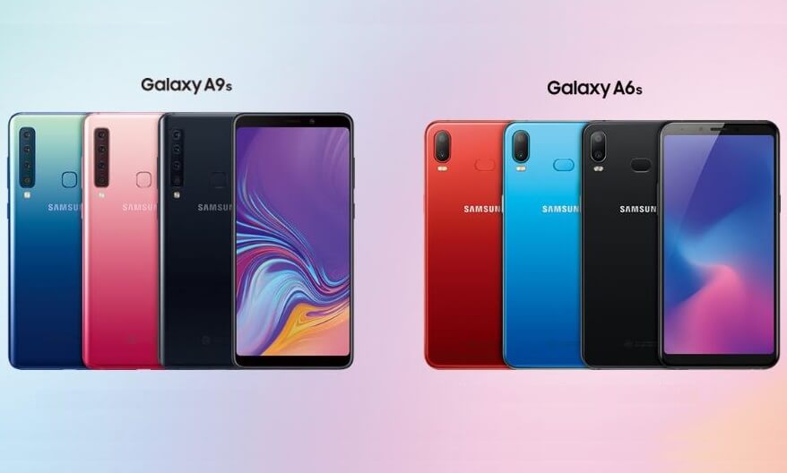 Samsung Galaxy A6s und Samsung Galaxy A9s Pressebild
