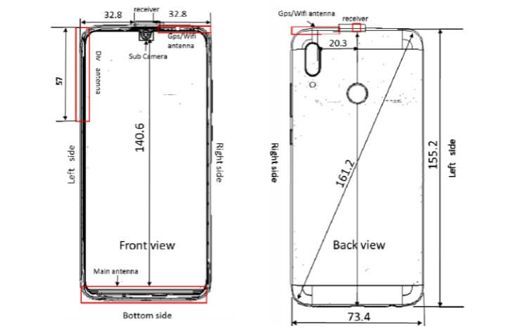 Huawei P Smart 2019 FCC