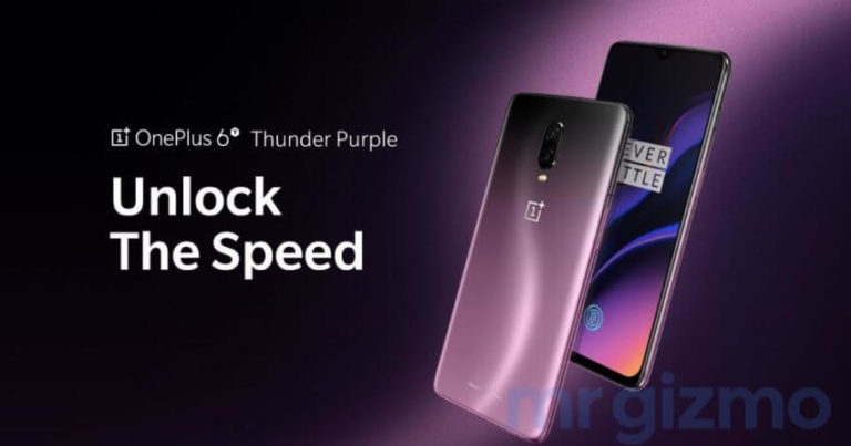OnePlus 6T „Thunder Purple“ Pressebilder geleakt