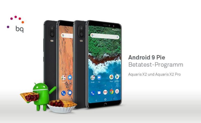 bq: Android 9 Pie wird auf dem Aquaris X2 und X2 Pro getestet