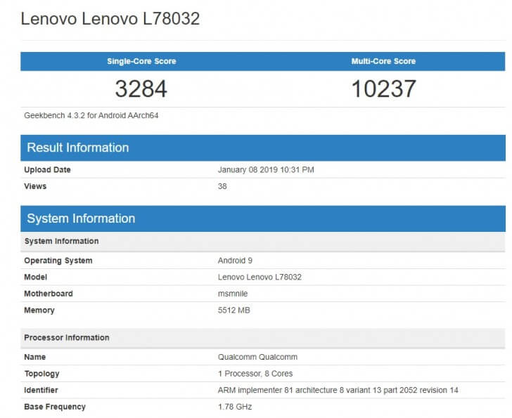 Lenovo Z5 Pro GT mit Snapdragon 855 rockt den Geekbench