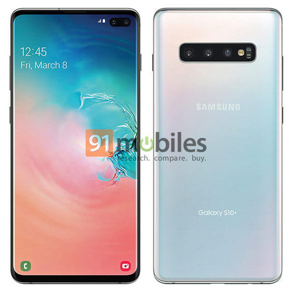 Samsung Galaxy S10+ Presse-Render